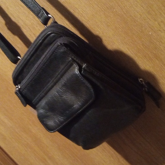 Vintage Fossil Beautiful Quality Leather Organizer Bag - Picture 2 of 13